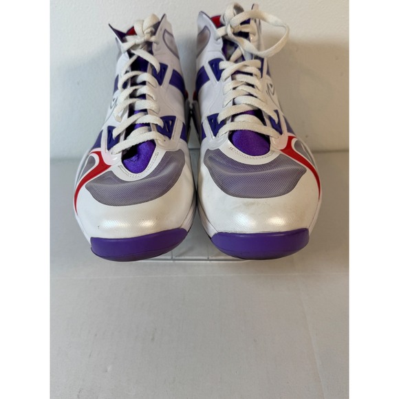 Vintage Nike Air Zoom Mens Huarache 2K4 High Top Basketball Shoes White‎ Purple main image 6